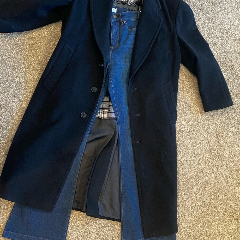 Stafford Classic Black Women's Trench Coat - Picture 3 of 4